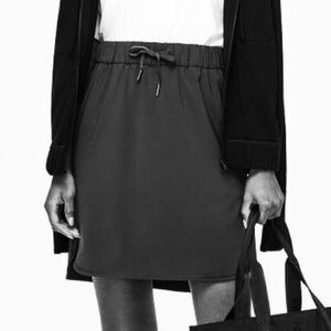 lululemon athletica black drawstring skirt